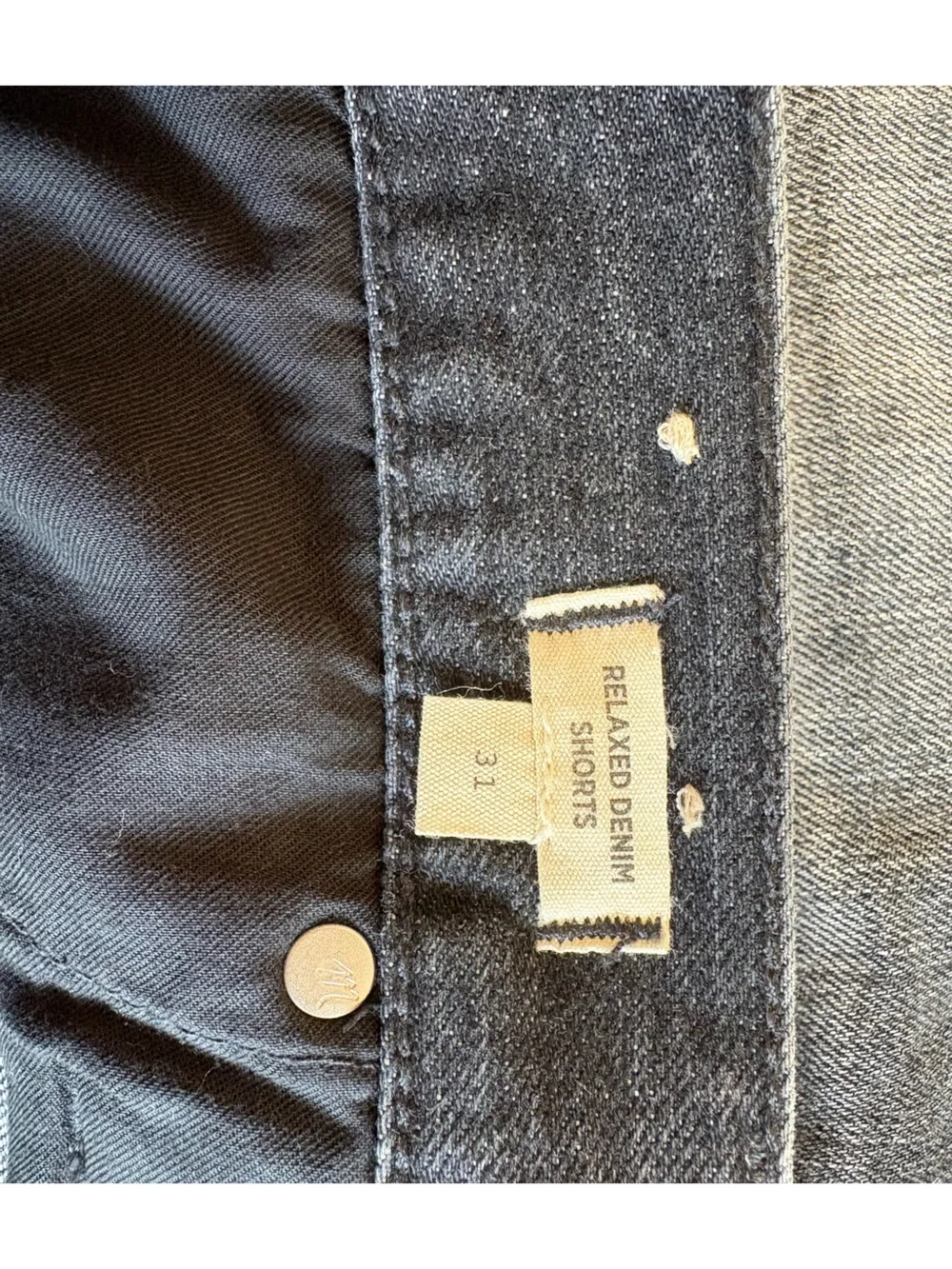Madewell Relaxed Denim Shorts - Black
